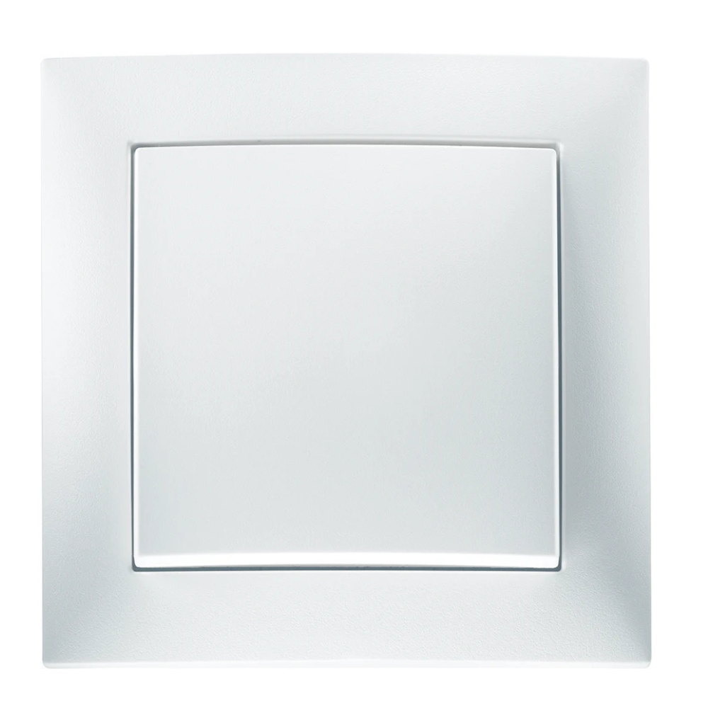 Afbryder Kryds Uden Kløer S.1 71x71x44mm 10A 250V IP20 Hvid Hager