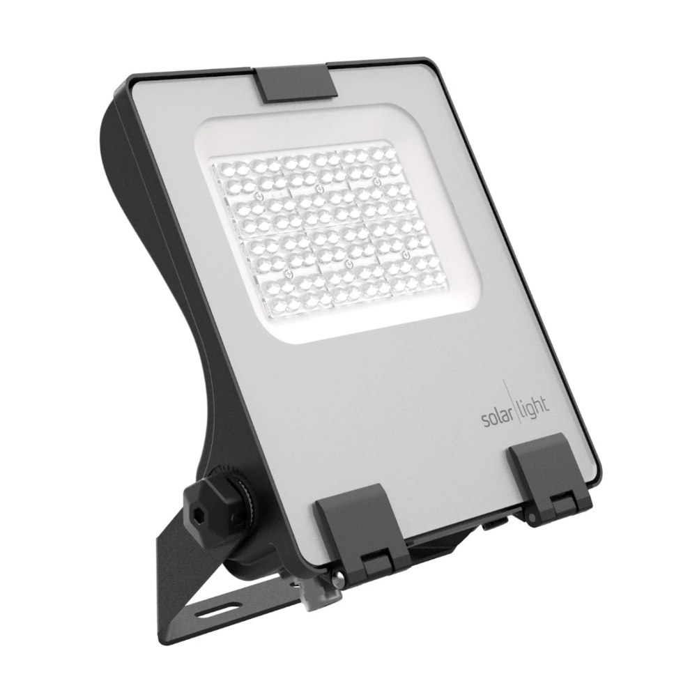Santana Floodlight Asymmetric 840 60W 220-240V IP66 Sort Solar Light