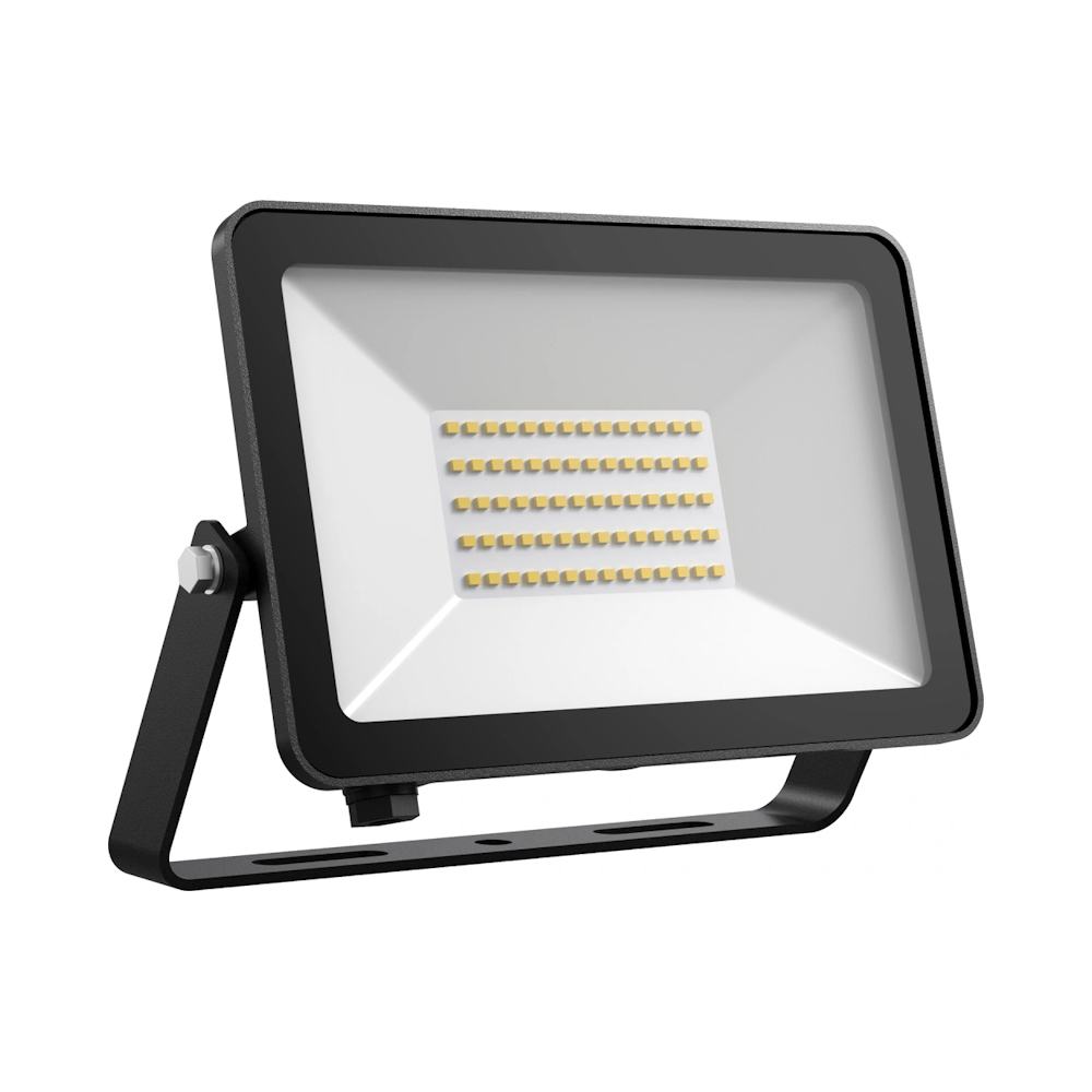 Fox Floodlight 50W 220-240V 5500lm 3000K IP65 Sort Solar Netto