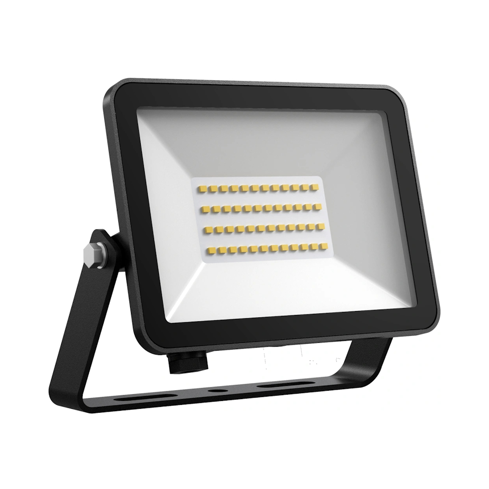 Fox Floodlight 30W 220-240V 2375lm 4000K IP65 Sort Solar Netto