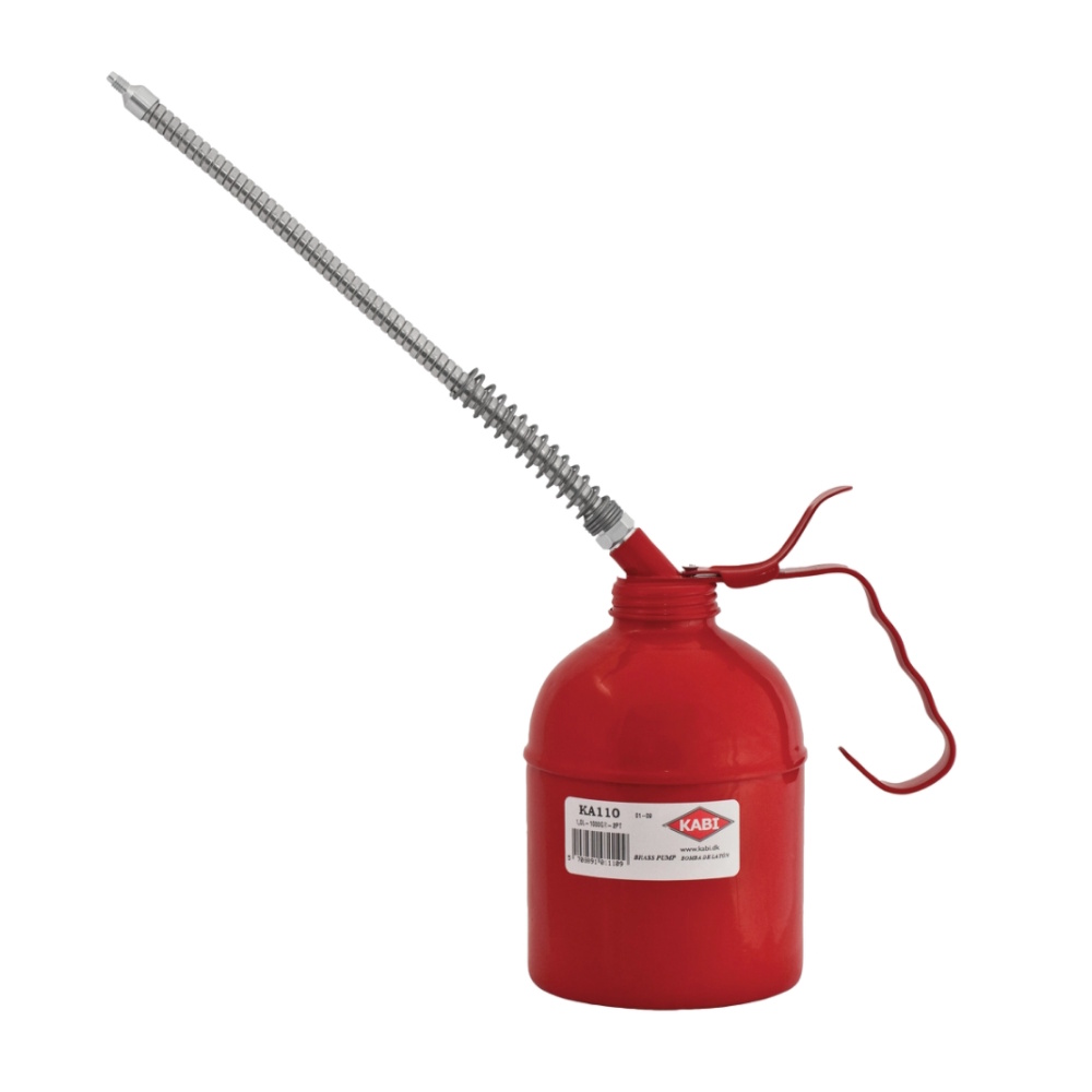Oliedanke Metalplade Med Buet Tud 1 Liter Kabi