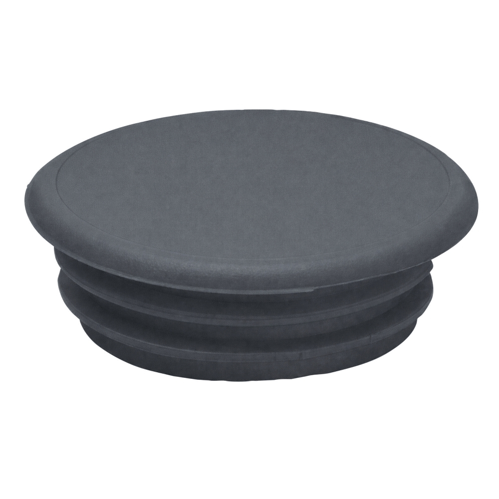 Dækkapper 14/19mm Plastik Mørkegrå 200stk Fast 286206