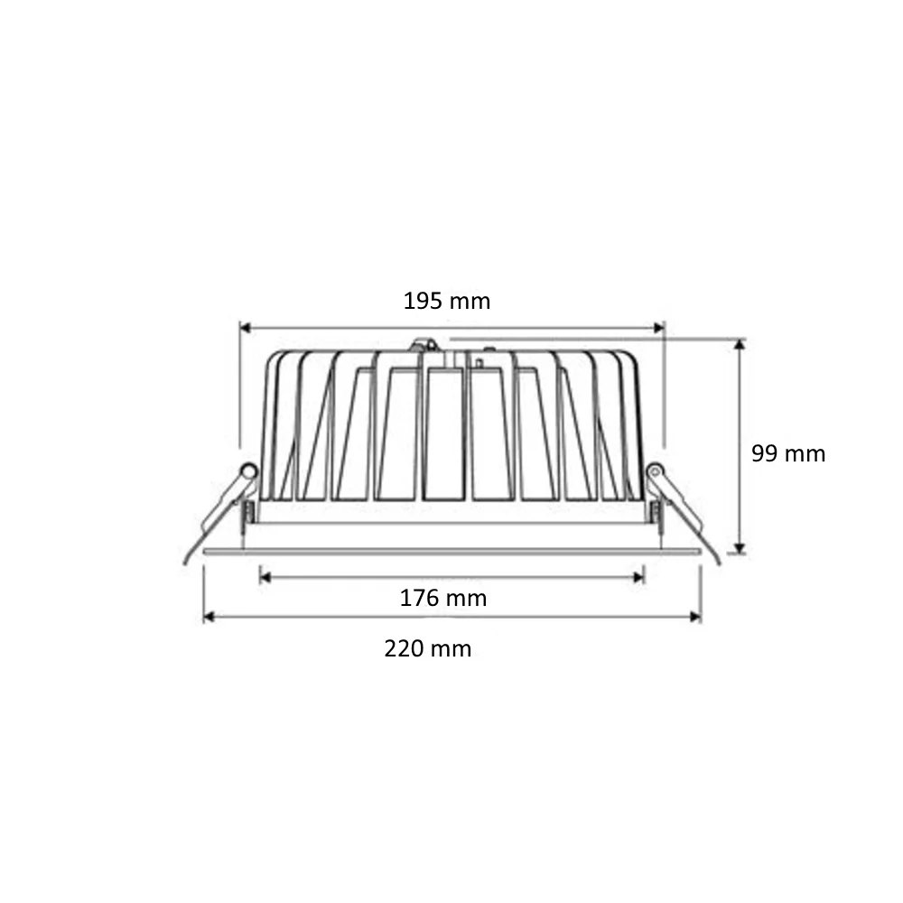Downlight Uma Large Flex 3CCT 36° 3000K/4000K/5000K Hvid Exaktor