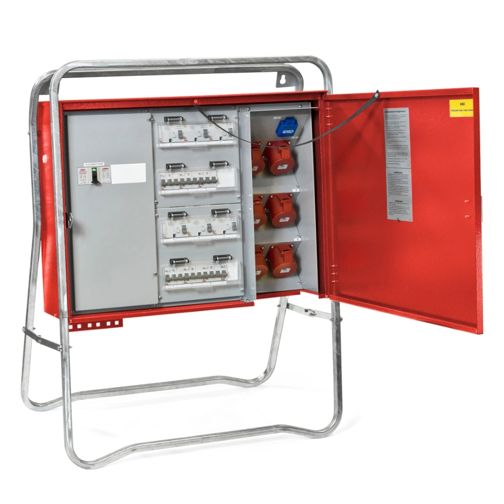 Standopbygningscentral 125A 32A-6Udtag 400V Garo