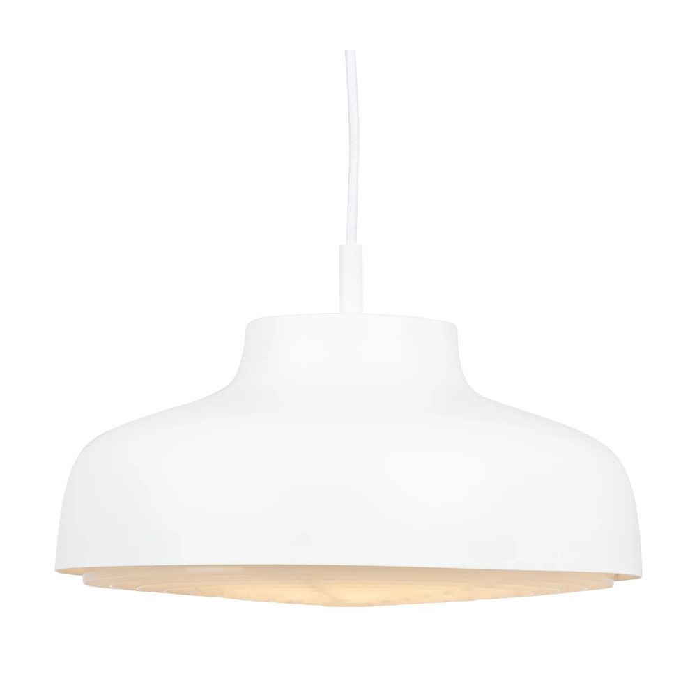 Pendellampe Retro Med Dæmpbar LED 830 E27 14W 220-240V 1720lm 3000K Mat Hvid IP20 Solar Light