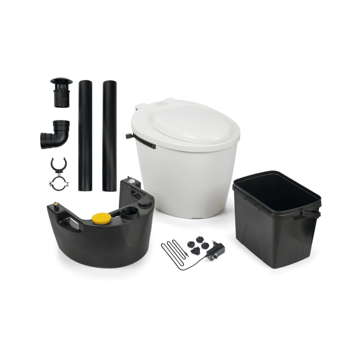 Tørt Toilet Complett 1070x560x960mm 20 Liter Hvid Biolan