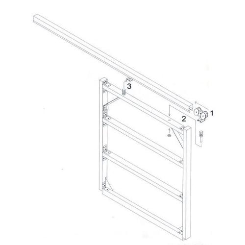 Portram i byggsats 4.1X4.0 För skruvning Helaform