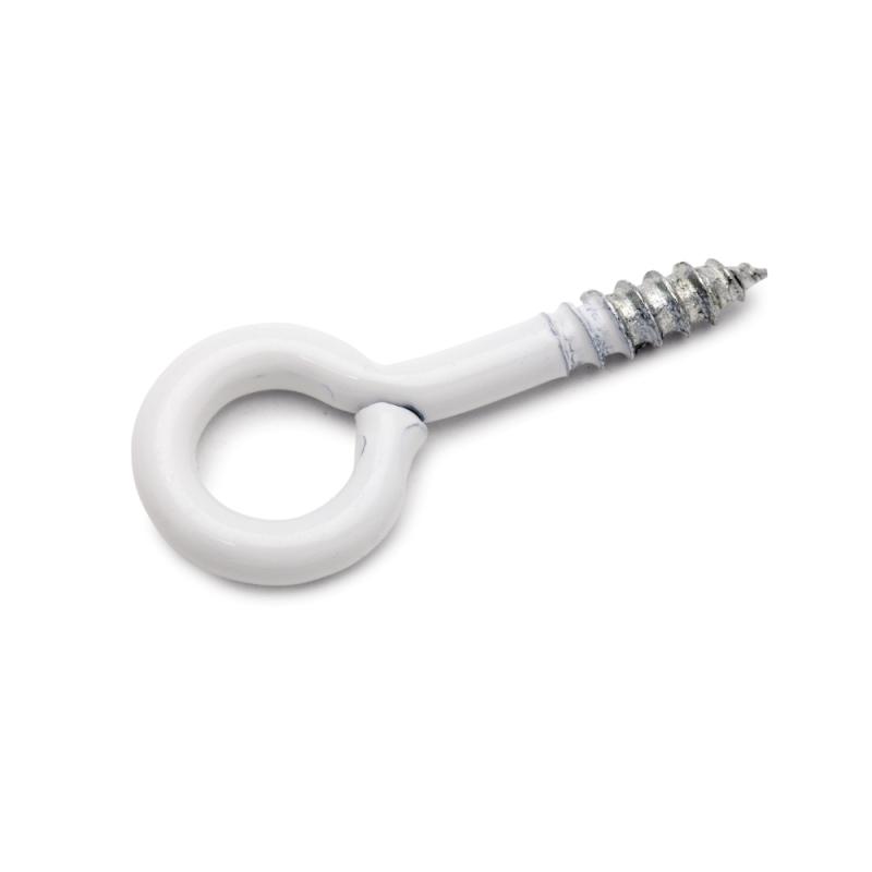 Skrueøje 16x6mm Hvidlakeret 3stkx5pakke​ Bårebo ​154082