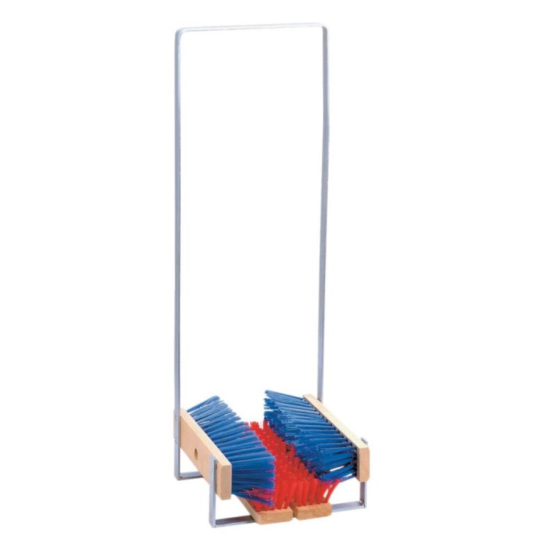 Fotskrapa Med PVC Borstar, Metallstat, Bjärnums