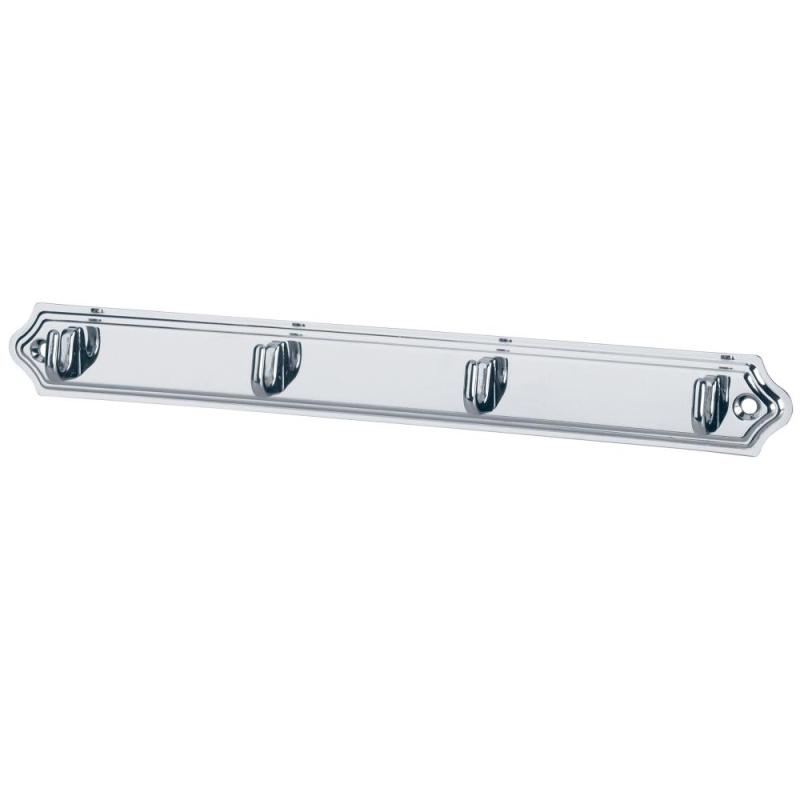 Håndklædebøjle 124 4-Kroge Nikkel 5stk Bårebo 658259