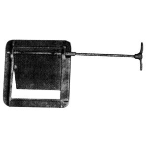 Rotary Damper No. 43, 225x225mm, Cast iron, Skeppshult 423043