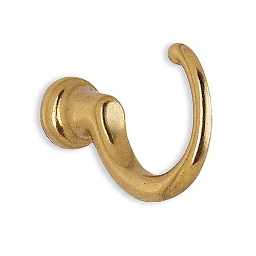 Enkeltkrog 42mm Poleret Messingfinish 10stk Beslagboden B233