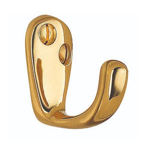 Enkeltkrog 38mm Poleret Messingfinish 10stk Beslagboden B245