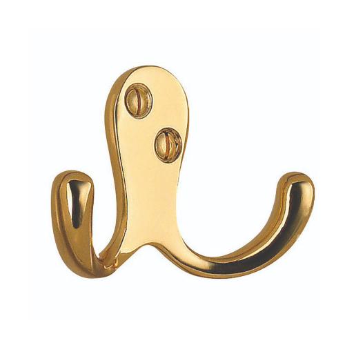 Dobbeltkrog Poleret Messingfinish 10stk Beslagboden B246