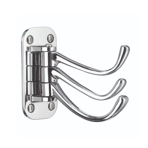 Drejelig Tripelkrog 82mm Poleret Krom Beslagboden BK248