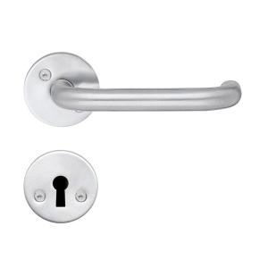 Interior Door Handle 124mm Brushed Chrome Beslagboden B278NS