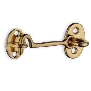 Hyttelås 75mm Poleret Messing Beslagboden B295