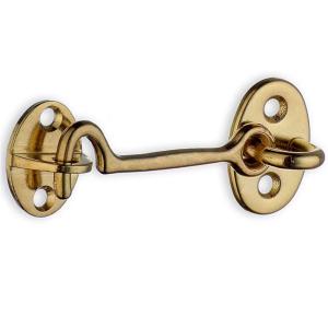 Hyttelås 100mm Poleret Messing Beslagboden B296