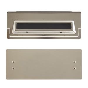 Letter Box With Tailgate 4, 55-59mm Nickel, Habo 49833