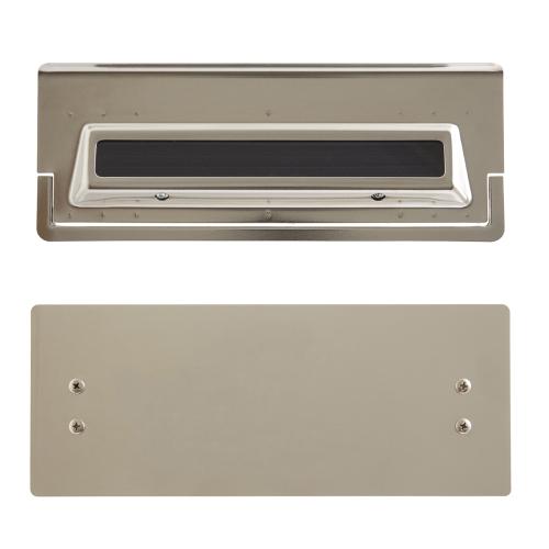 Brevkasse Med Bagklap 4, 60-64mm Nikkel, Habo 49767