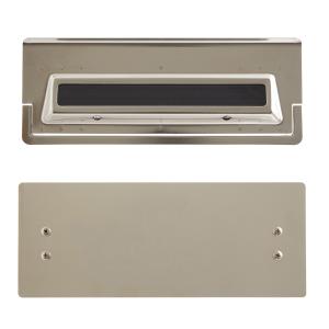 Letter Box With Tailgate 4, 60-64mm Nickel, Habo 49767
