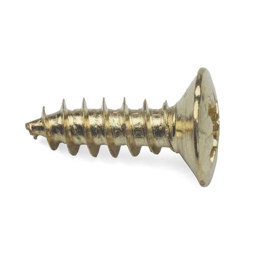 Træskrue 2, Messing, 8stk, Habo 90837