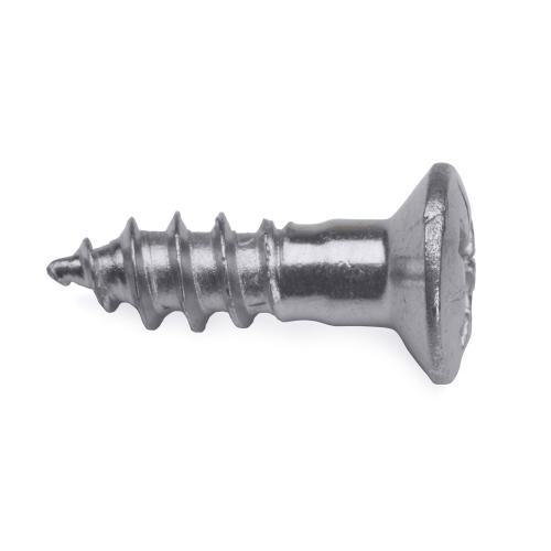 Træskrue 2, Nikkel, 8stk, Habo 90829