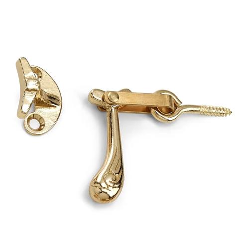 Vindueslås 380  Poleret Messing 2stk, Habo 12880