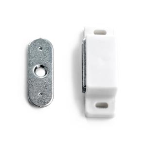 Magnetic Lock 4kg 2030 White Plastic, 2pcs, Habo 15057