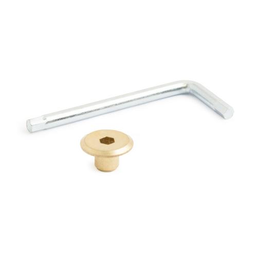 Toppmutter 1516 Matt Mässing, 20mm, 4st, Habo 41780