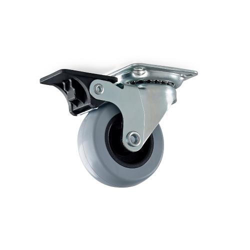 Länkhjul 4105 Med Broms, Galv, Habo 77941