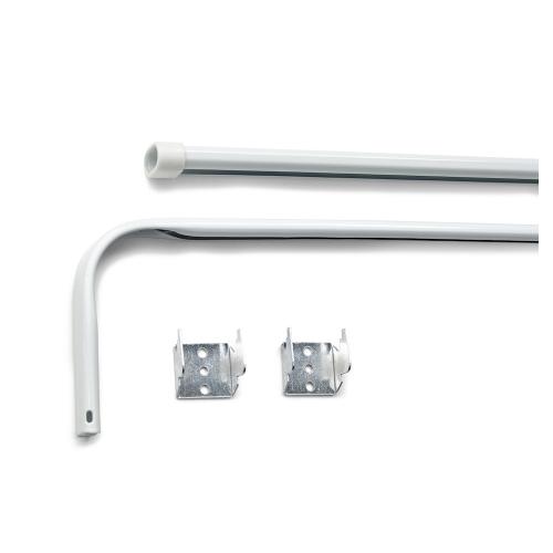 Curtain Rail 1231-5, 900-1600mm, White, Habo 85308