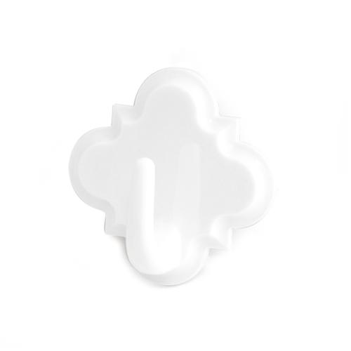 Selvklæbende Krog 2073 Hvid, 2stk, Habo 19620