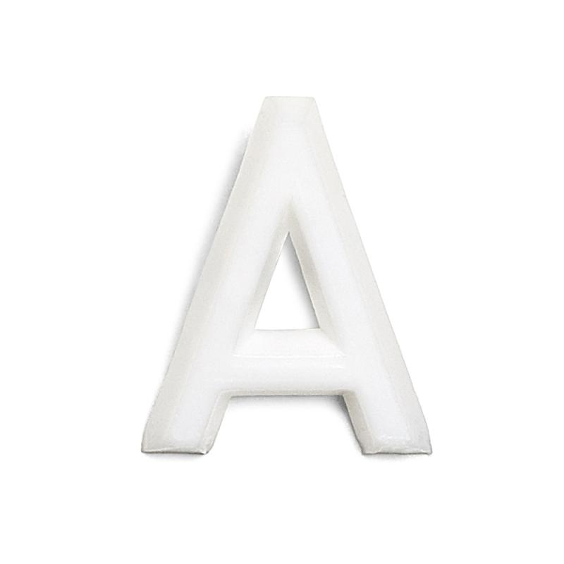 Bogstav A 1002 Hvid, 10stk, Habo 22780