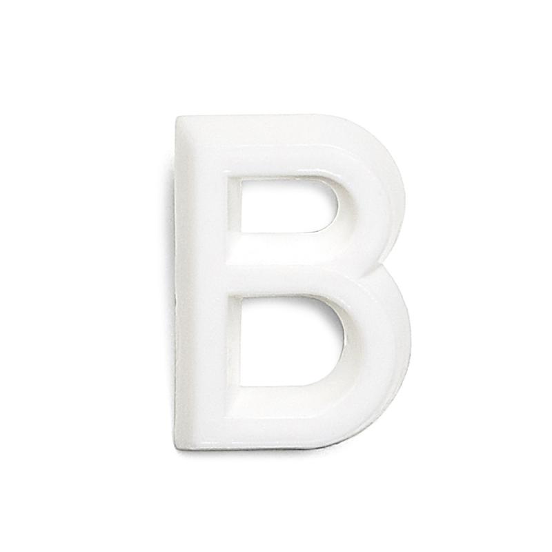 Bogstav B 1002 Hvid, 10stk, Habo 22798