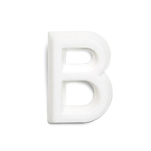 Bokstav B 1002 Vit, 10st, Habo 22798
