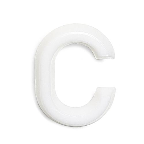 Bokstav C 1002 Vit, 10st, Habo 22806
