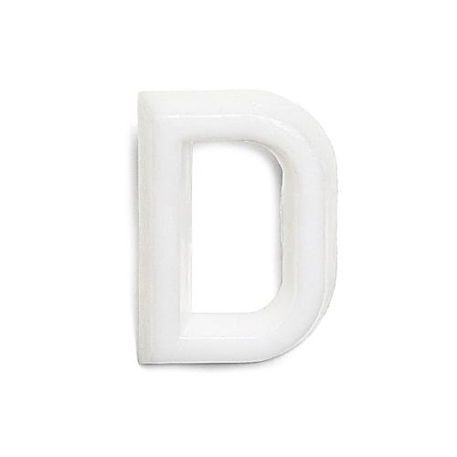 Bokstav D 1002 Vit, 10st, Habo 22814