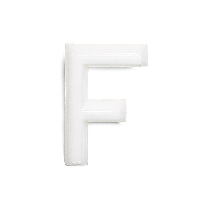 Bogstav F 1002 Hvid, 10stk, Habo 22830