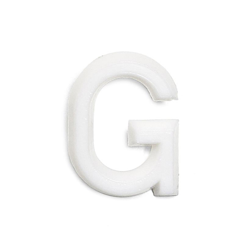 Bogstav G 1002 Hvid, 10stk, Habo 22848