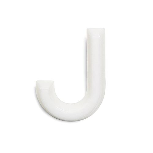 Bogstav  J 1002 Hvid, 10stk, Habo 22871