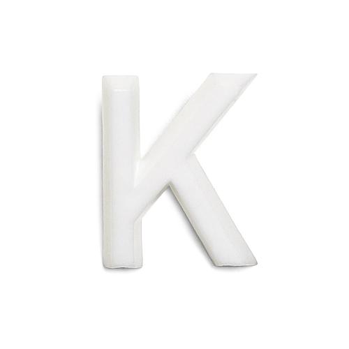 Bogstav K 1002 Hvid, 10stk, Habo 22889