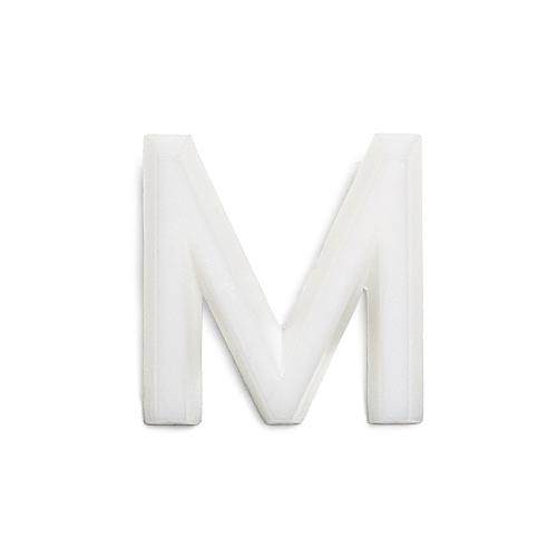 Bogstav M 1002 Hvid, 10stk, Habo 22905