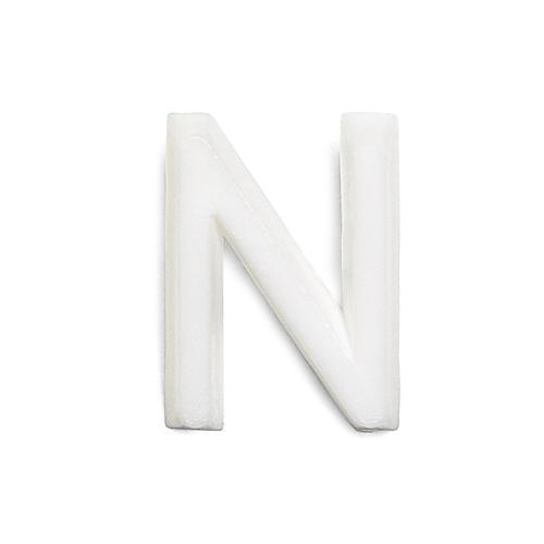 Bogstav N 1002 Hvid, 10stk, Habo 22913
