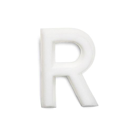 Bogstav R 1002 Hvid, 10stk, Habo 22954