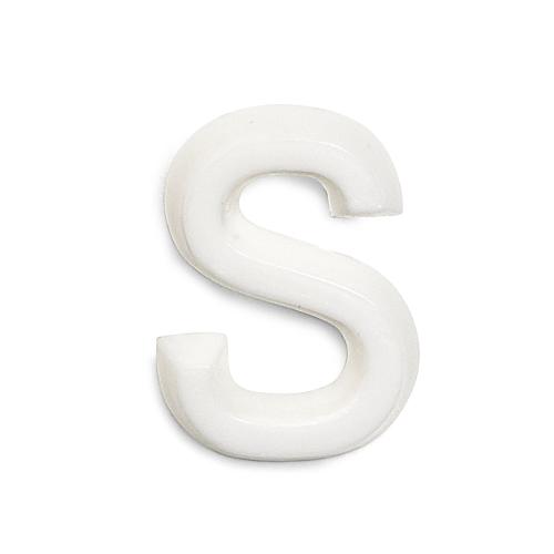 Bogstav S 1002 Hvid, 10stk, Habo 22962