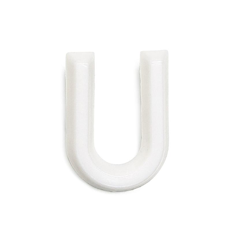 Bogstav U 1002 Hvid, 10stk, Habo 22988