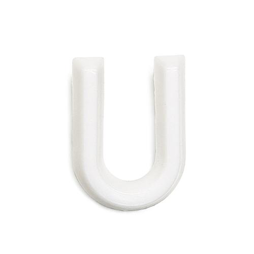 Bogstav U 1002 Hvid, 10stk, Habo 22988