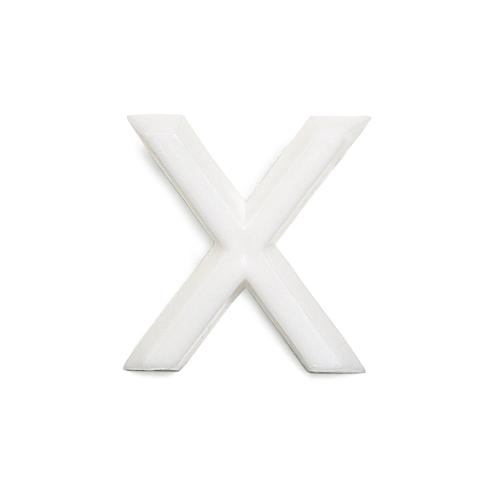 Bogstav X 1002 Hvid, 10stk, Habo 23010