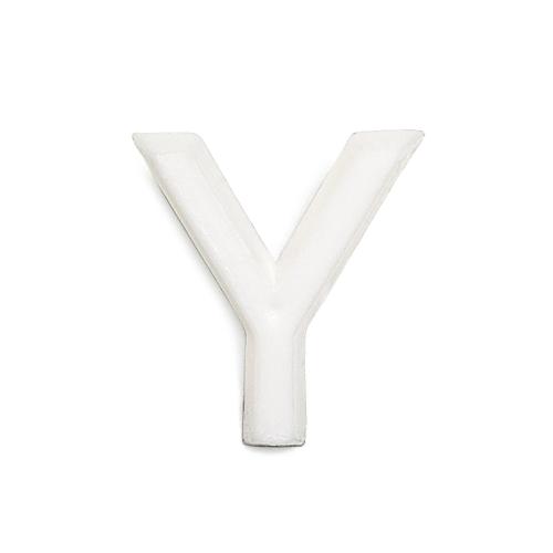 Bogstav Y 1002 Hvid, 10stk, Habo 23028